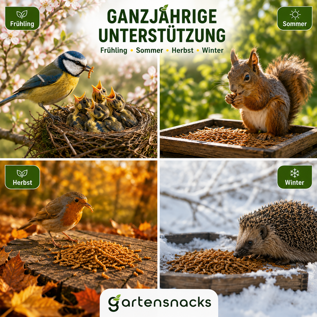 Getrocknete Mehlwürmer