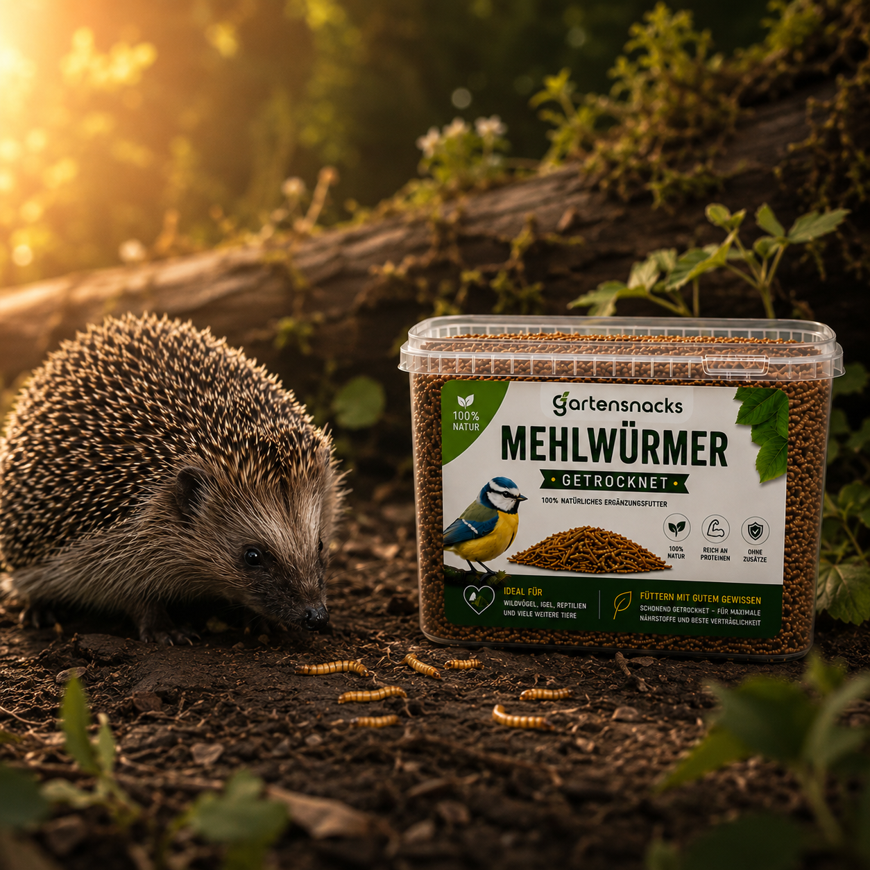 Getrocknete Mehlwürmer