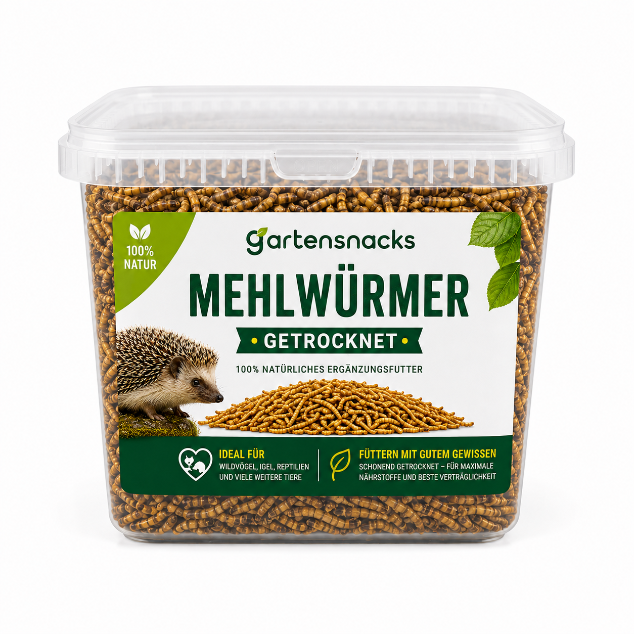 Igelfutter getrocknete Mehlwürmer