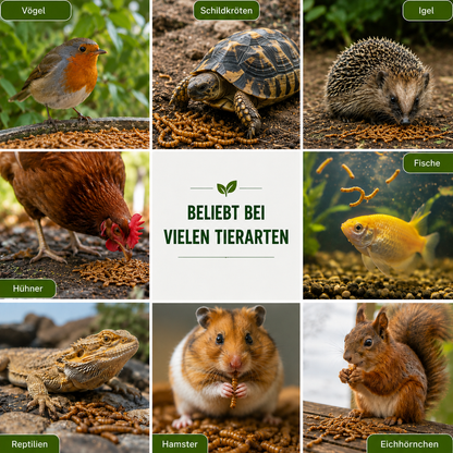 Getrocknete Mehlwürmer